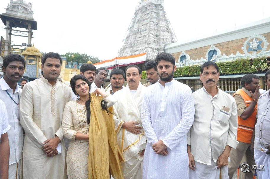 Lie-Movie-Team-At-Tirumala